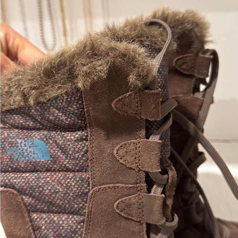 The North Face Brown Fur-Trimmed Boots